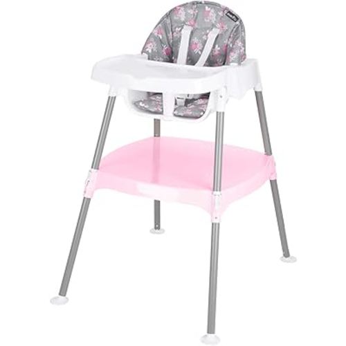 Evenflo 4-in-1 Eat & Grow Convertible High Chair, Poppy, Pack of 1