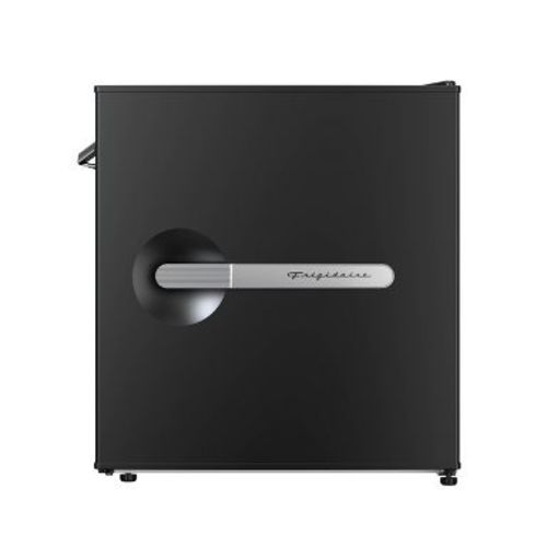 Frigidaire 1.6 cu ft Retro Bar Freestanding Mini Refrigerator with Side Bottle Opener Black: Compressor Cooled, ETL Listed