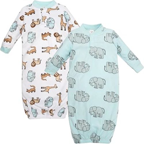 Hudson Baby Unisex Baby Fleece Gowns