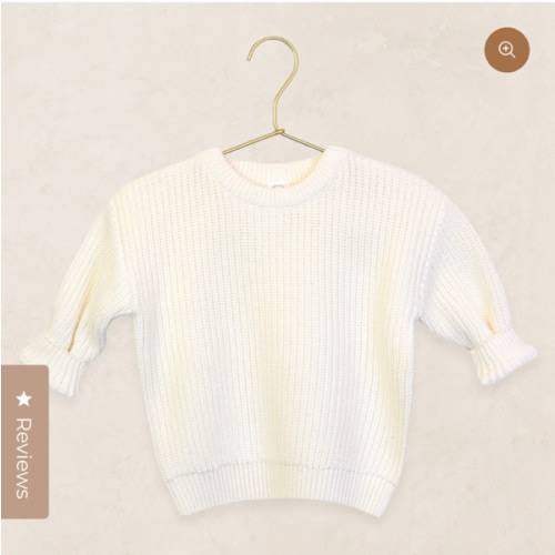 Knit Chunky Sweater - Ivory