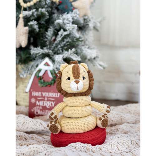 Lion Stackable Toy – Knitted Friends