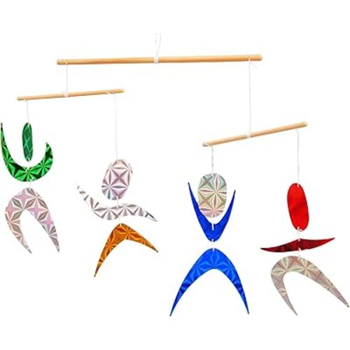 Color Dancers Hanging Mobile,Montessori Mobile, Infant Toy, Baby Mobile, Visual Tracking, Newborn Toy
