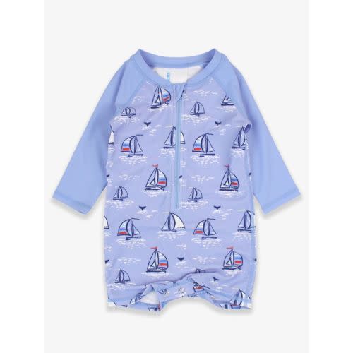 Long Sleeve One Piece Rash Guard, 0-3 months