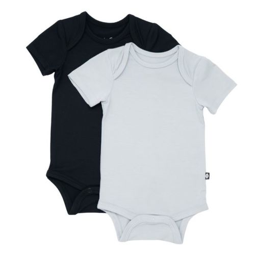 Kyte Baby 2-Pack Short Sleeve Midnight and Storm Newborn