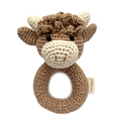 Crochet Highland Cow Rattle