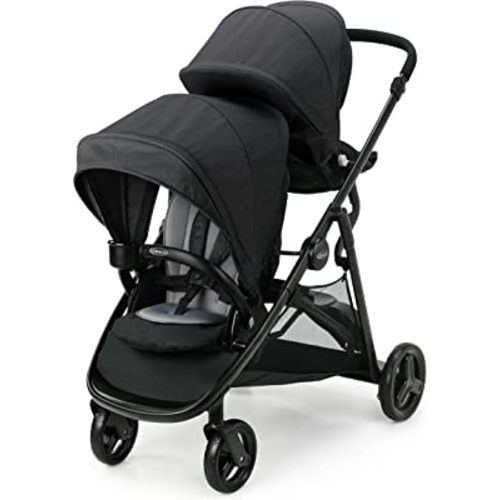 Graco Ready2Grow LX 2.0 Double Stroller Features Bench Seat and Standing Platform Options, Gotham