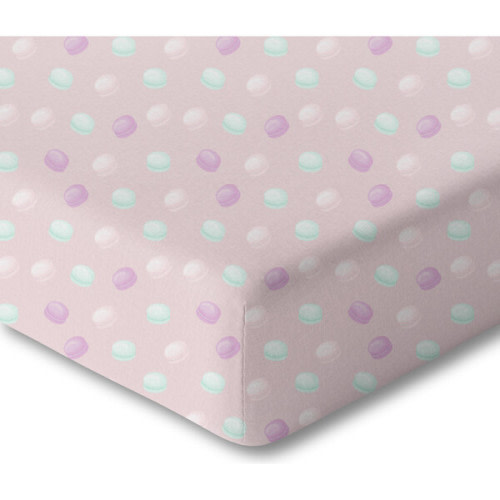 Organic Print Crib Sheet, Macarons - Norani | Maisonette