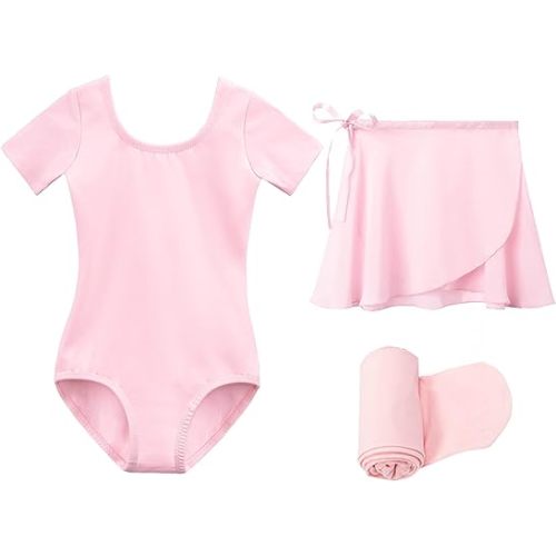 Stelle Ballet Leotards for Girls Toddler Dance Dress Outfit Combo with Skirt and Tights (Toddler/Little Kid/Big Kid)