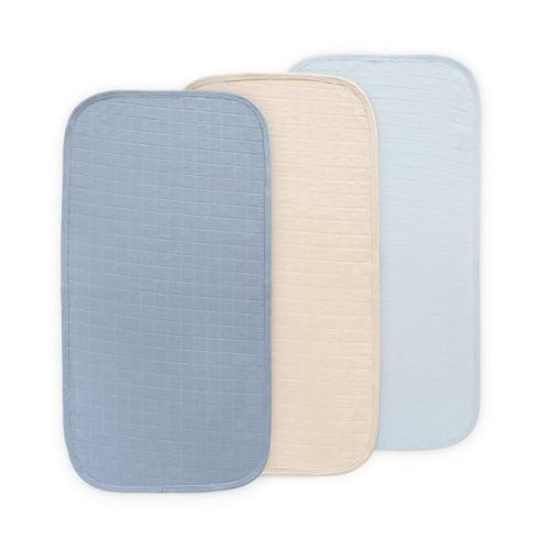 mushie Water Repellent Changing Pad Liners | Cotton (Blue Combo) | 3 Pack, Water repellent, Machine washable, Fits in diaper bag