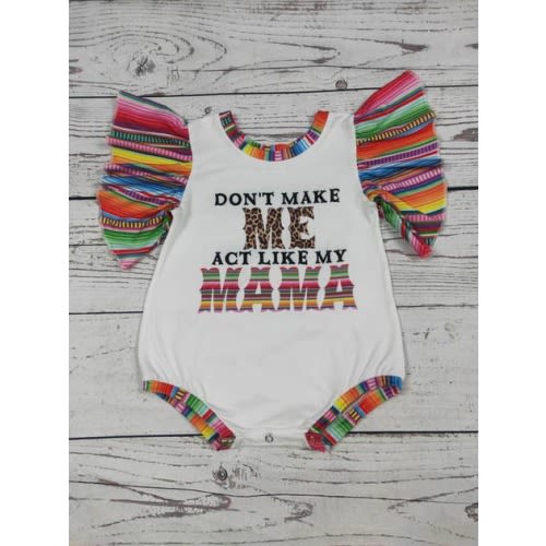 Wholesale Serape Printed Western Baby Girl Bubble for your store - Faire