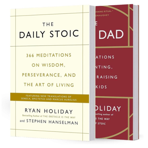 Ryan Holiday 2-Book Collection Set: The Daily Stoic & The Daily Dad – 366 Meditations on Wisdom, Perseverance, Parenting & Love (by Ryan Holiday The daily stoic and The daily dad)