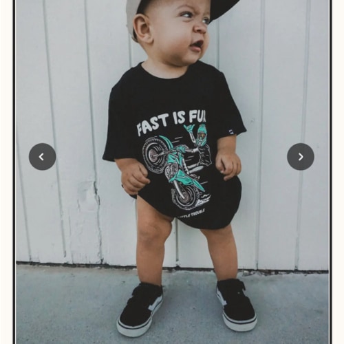 Fast Is Fun Baby Romper