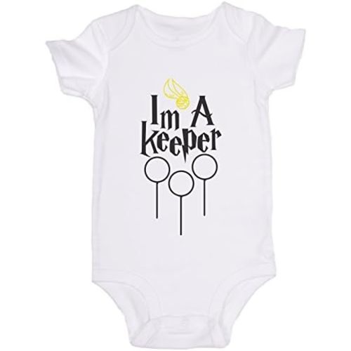 Im A Keeper/Quidditch/Harry Potter/Cute Baby Onesie Spell Bodysuit Romper