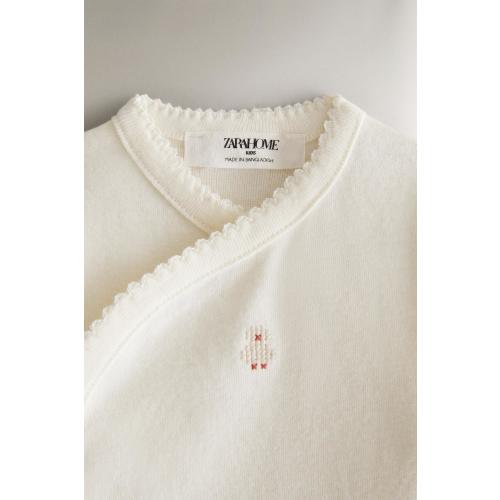 CROSS-STITCH BABY BODYSUIT PACK - Light beige | ZARA United States