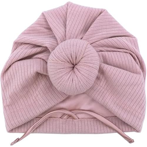 Silky Satin Lined Turban Hat for Babies Infant Toddler Girls Boys Bonnet Newborn Cotton Beanie Little Kids Shower Caps