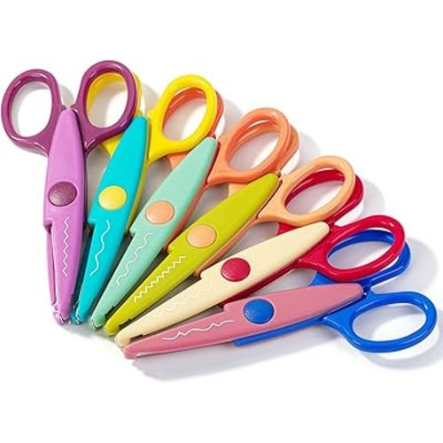 Mr. Pen- Craft Scissors Decorative Edge, 6 Pack, Vintage Colors