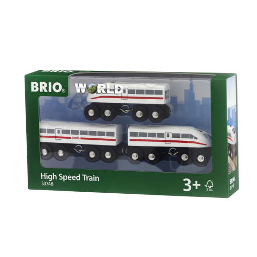 BRIO High Speed Train Set, 3 Pieces, Sound Feature, Ages 3+