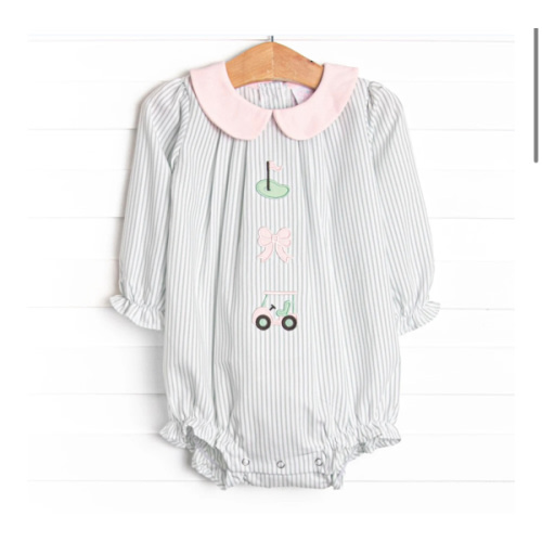 Going Golfing Applique Bubble, Green – Stitchy Fish