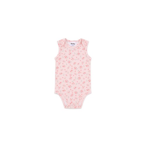 4baby Heirloom Floral Sleeveless Bodysuit Pink | Baby Bunting AU
