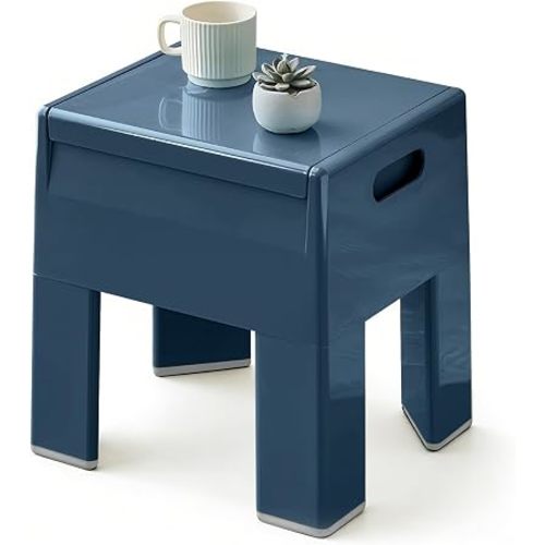 Colorful ABS Plastic Nightstand Detachable Storage Side Table Stool