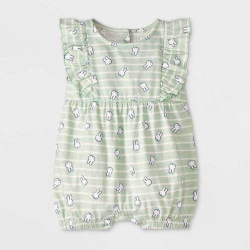 Baby Girls' Miffy Romper - Green 3-6M