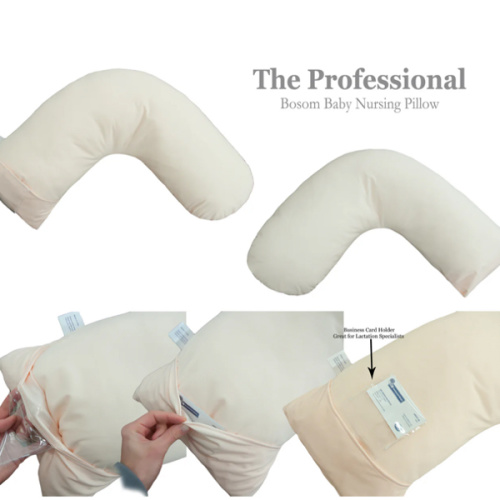 Nursing Pillow - Pink-Flesh Professional | Reduces Back Pain - Luna Lullaby