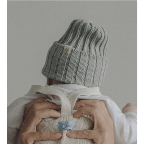 SORBET merino wool beanie | mid-season - Coconut (Light Grey)