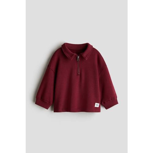 COTTON POLO SWEATSHIRT