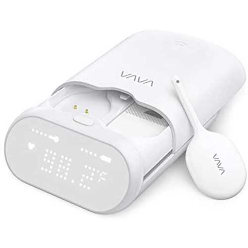 VAVA Smart Baby Thermometer for Kids & Adults, Real-Time Continuous Monitoring Thermometer with Fever Alarm, 24H Battery Life, Wearable Armpit Fever Monitor
