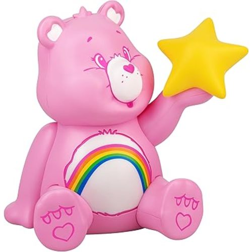 Paladone Care Bears Cheer Bear GloBuddies Night Light, Officially Licensed 3D LED Mood Lamp, Battery Powered Bedroom & Desk Décor, Collectible Gift for Pop Culture Fans