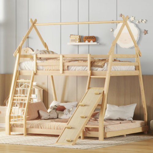 Ophelia & Co. Twin Over Queen Bunk Bed & Reviews | Wayfair