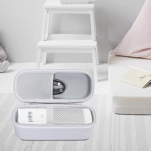 co2CREA Hard Case compatible with Pure Enrichment PureZone Mini Portable Air Purifier (White Case)