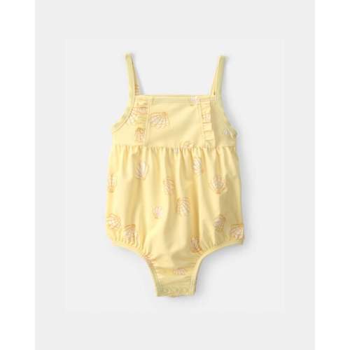 Baby Girl 1-Piece Shell Swimsuit - Yellow | Carter's