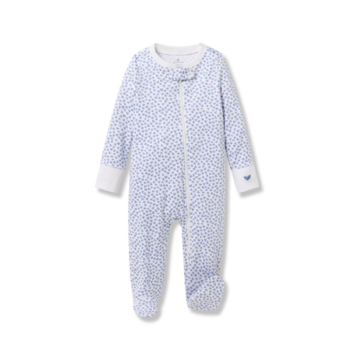 Baby’s Pima Romper in Bluehearts | Over The Moon