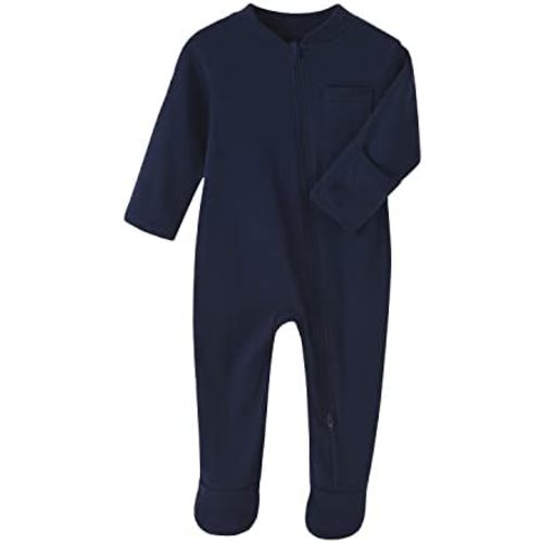 Baby Kids Sleep and Play Baby Cotton Sleeper Zip Front Footed Pajamas 0-12 Month