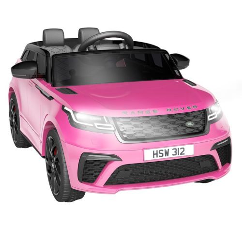 12V Licensed Land Rover Ride-On Car for Kids and Toddlers W/ Remote Control, LED Lights and Built-in Music - Safe & Fun Electric Truck Toy,Pink