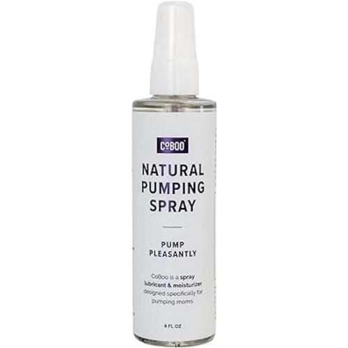 Organic Breast Pumping Spray 4oz, Supports Essential Breast Pump moisturization, Helps Sore Nipples & Clogged Ducts, Breast Pump Lubricant, Pump Spray for Flanges, Vegan, Natural & Lanolin Free
