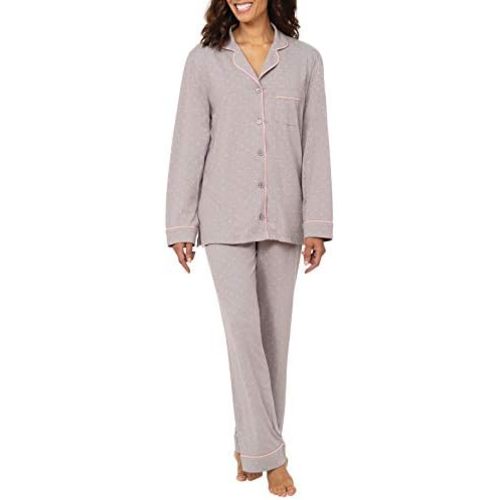 PajamaGram Pajama Set For Women - Pajamas Women Jersey Boyfriend, 100% Cotton