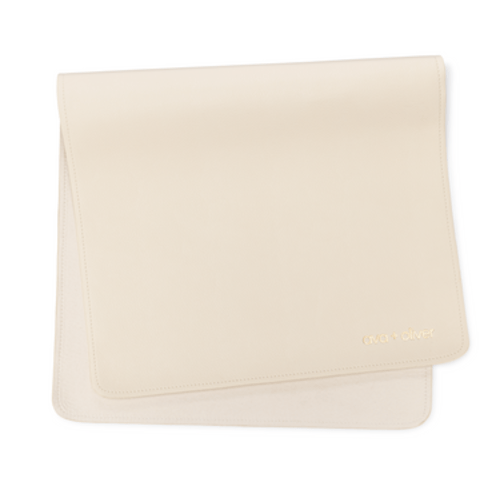 Vegan Leather Changing Mat | Cream