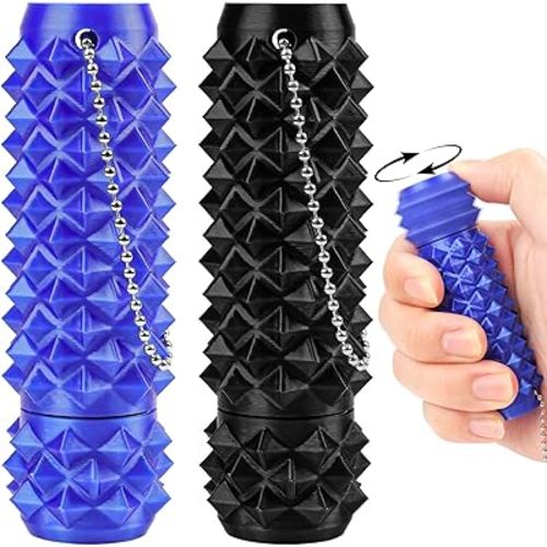 Little Ouchies Pain Fidget, Rotate Pain Stim Fidget to Stress Relief Toys Adults, 3D Printed Spiky Grippie Stim Keychain Anxiety Relief Adults 2 Pcs