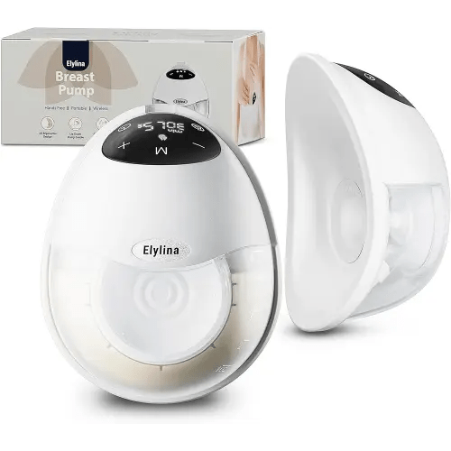Wearable Breast Pump, Curved Fit, Leak-Free Comfort, Electric, Portable & Hands-Free, Strong Suction in Ultra-Slim, Discreet Design, All-Day Battery, Super Quiet, Touch Screen, Suction Tester