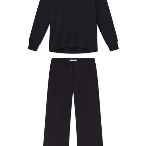Black Relax Pants Set | Medium