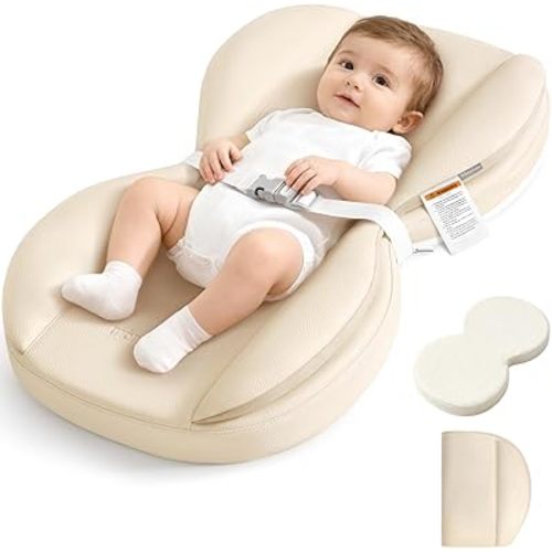 Baby Changing Pad with Waterproof & Wipe-Clean, Non-Slip Foldable PU Diaper Changing Pad, Adjustable Safety Belt, Changing Pad for Dresser, Changing Table,28"X16",Yellow