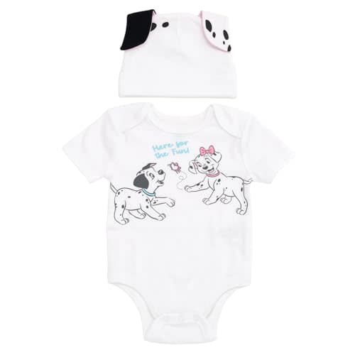 Disney Cosplay Baby Bodysuit and Hat Set Newborn to Infant Sizes (Newborn - 24 Months)