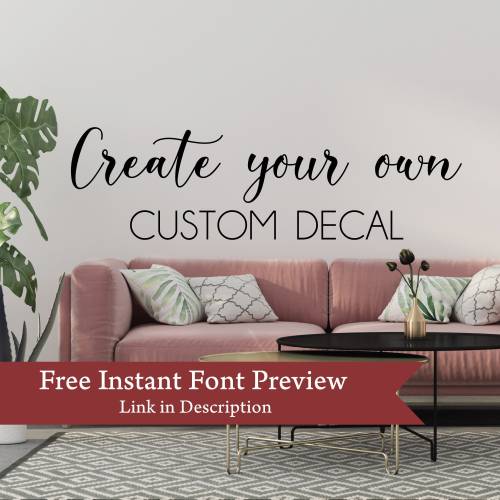 Custom Boho Wall Decal: Design Your Own Quote
