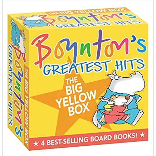 Boynton's Greatest Hits The Big Yellow Box (Boxed Set): The Going to Bed Book; Horns to Toes; Opposites; But Not the Hippopotamus: Boynton, Sandra, Boynton, Sandra: 9780689826634: Amazon.com: Books
