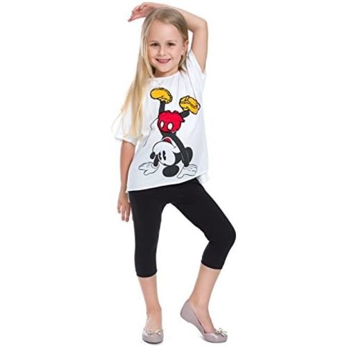 FUTURO FASHION Toddlers Girls Capri Leggings 3/4 Pants Basic School Sports Dance Kids Cropped Capri Summer Leggings, Age 2-13