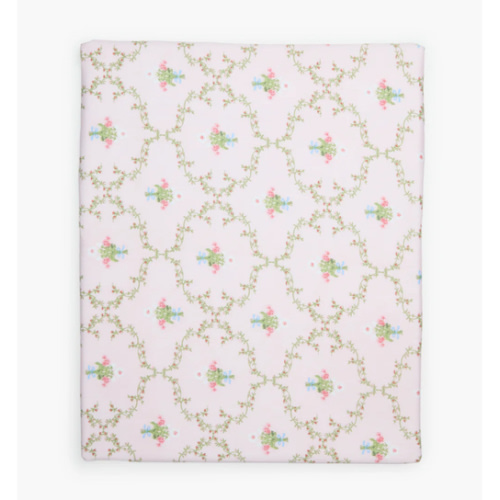 The Crib Sheet - Light Pink Trellis