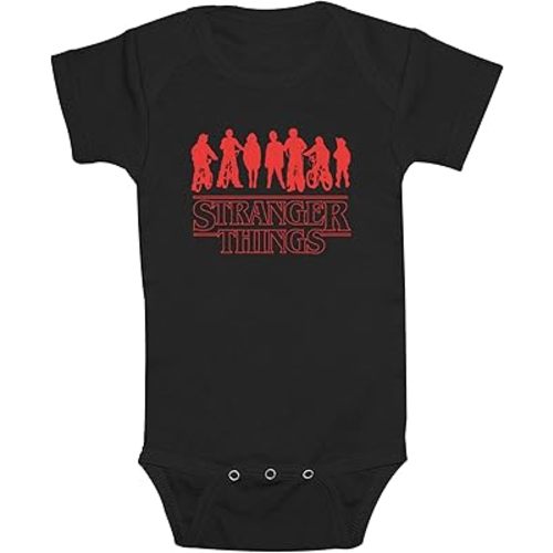 Fifth Sun Infant's Stranger Things Silhouettes Logo Bodysuit - Black - 24 Months