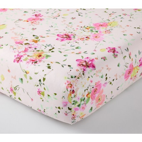 Monique Lhuillier Jolie Organic Crib Fitted Sheet